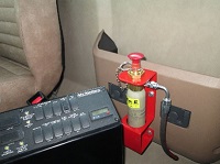 Pulsador de cabina sistema de supresión de incendios ROP Ansul